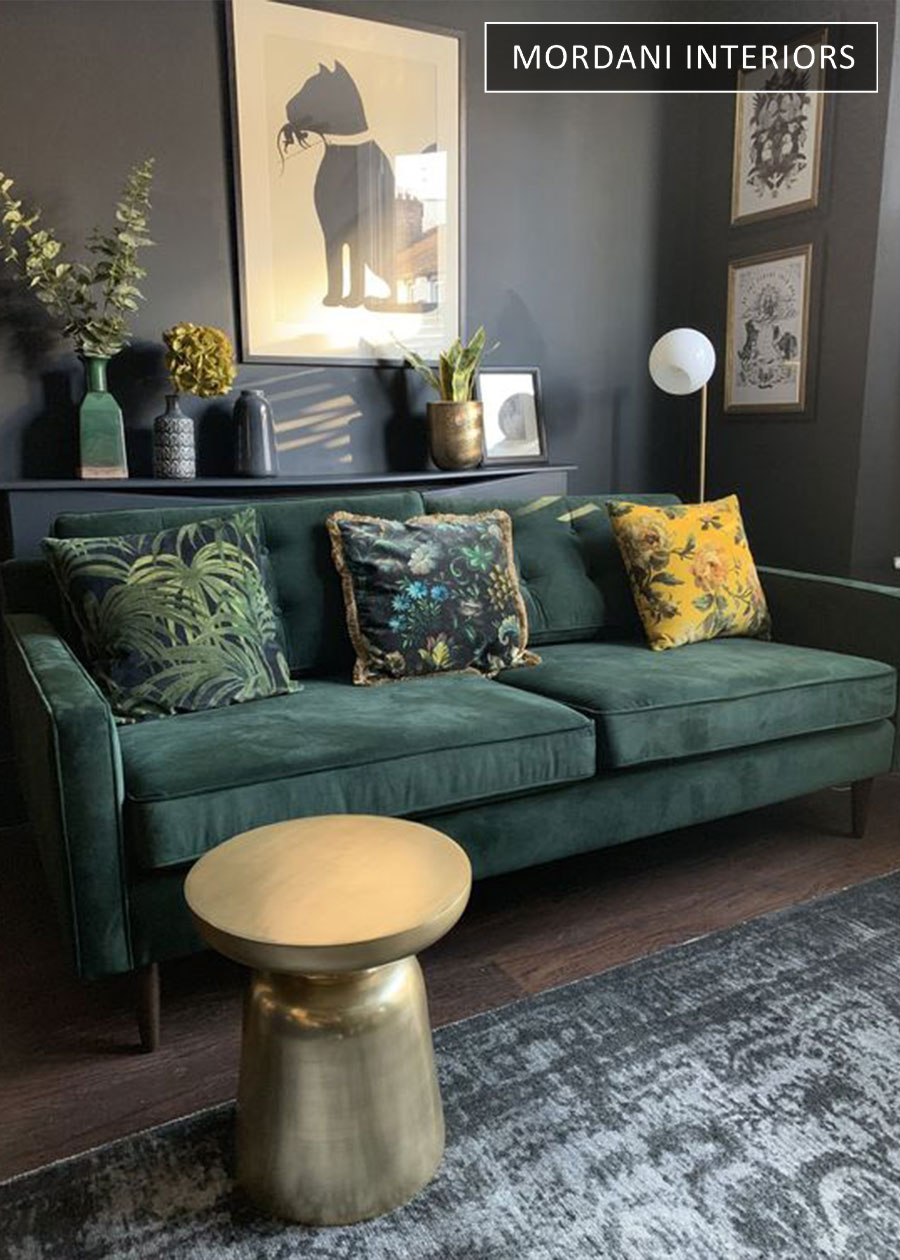 Moss Green Velvet Upholstery Fabric